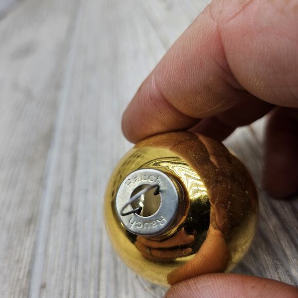 Vintage Rauch Holiday Classics Gold Glass Ornaments Set of 20 Christmas USA Made - Picture 4 of 6